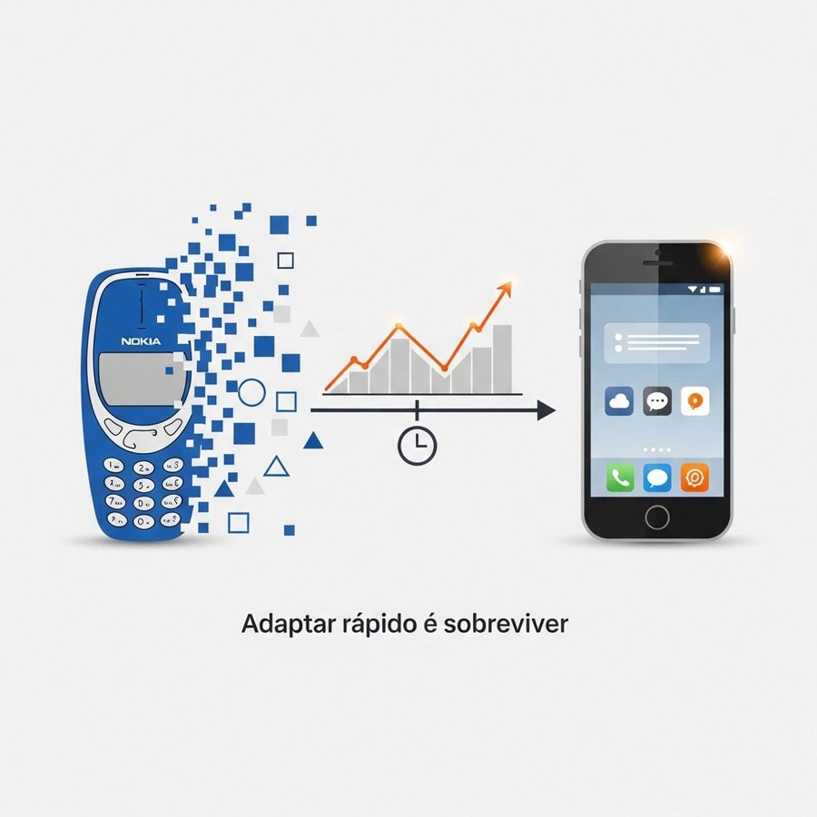 Leia mais sobre o artigo O que aprendi com a queda da Nokia sobre adaptação rápida no mercado