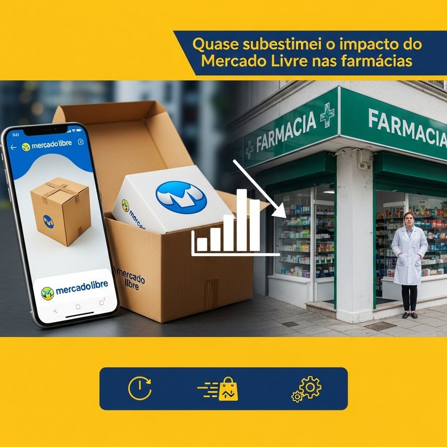 Leia mais sobre o artigo O erro que quase cometi ao subestimar o impacto da entrada do Mercado Livre nas farmácias