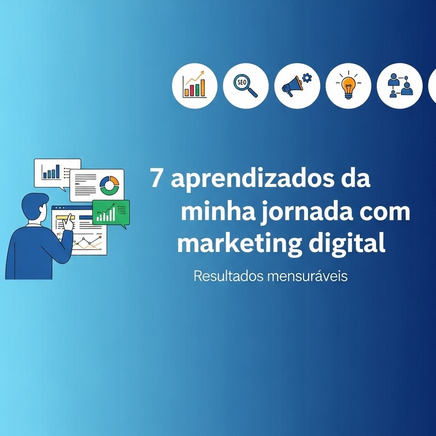 Leia mais sobre o artigo 7 aprendizados da minha jornada com marketing digital e resultados mensuráveis
