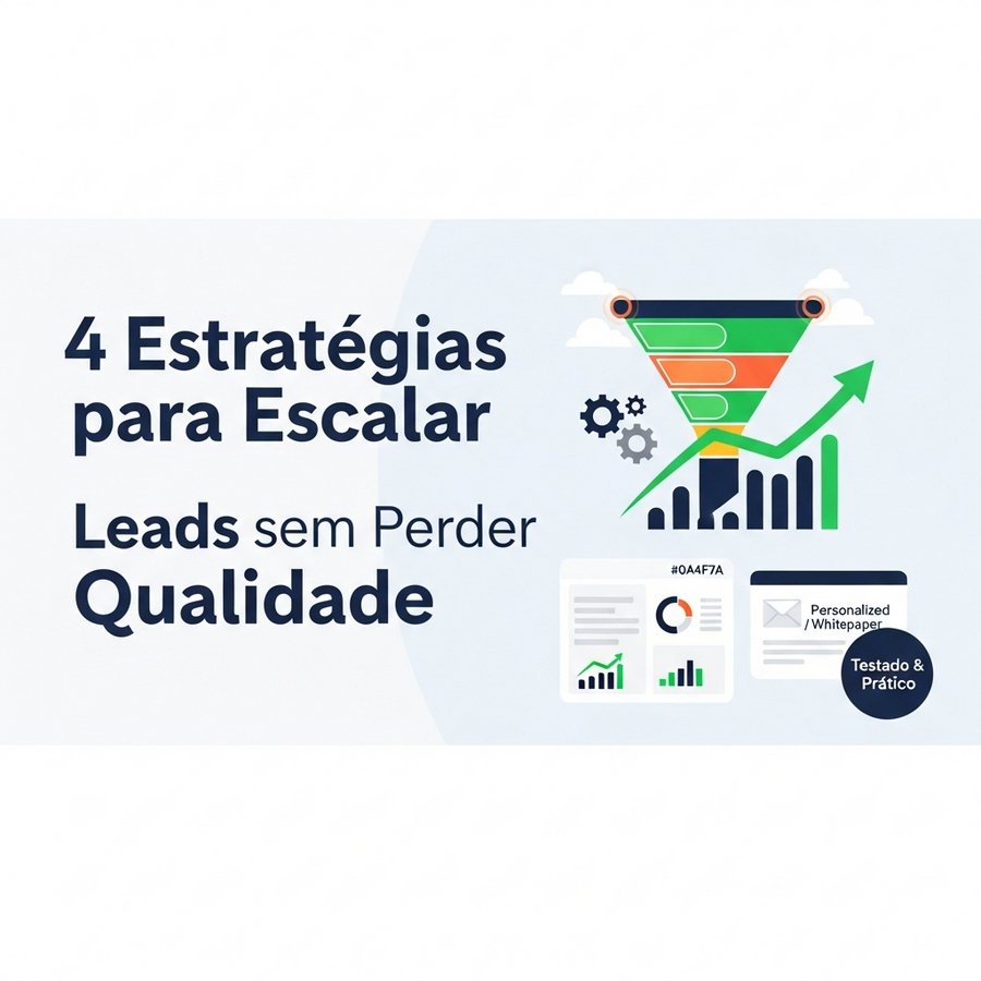 Leia mais sobre o artigo 4 Estratégias que Testei para Escalar Leads Sem Perder Qualidade em Growth Marketing