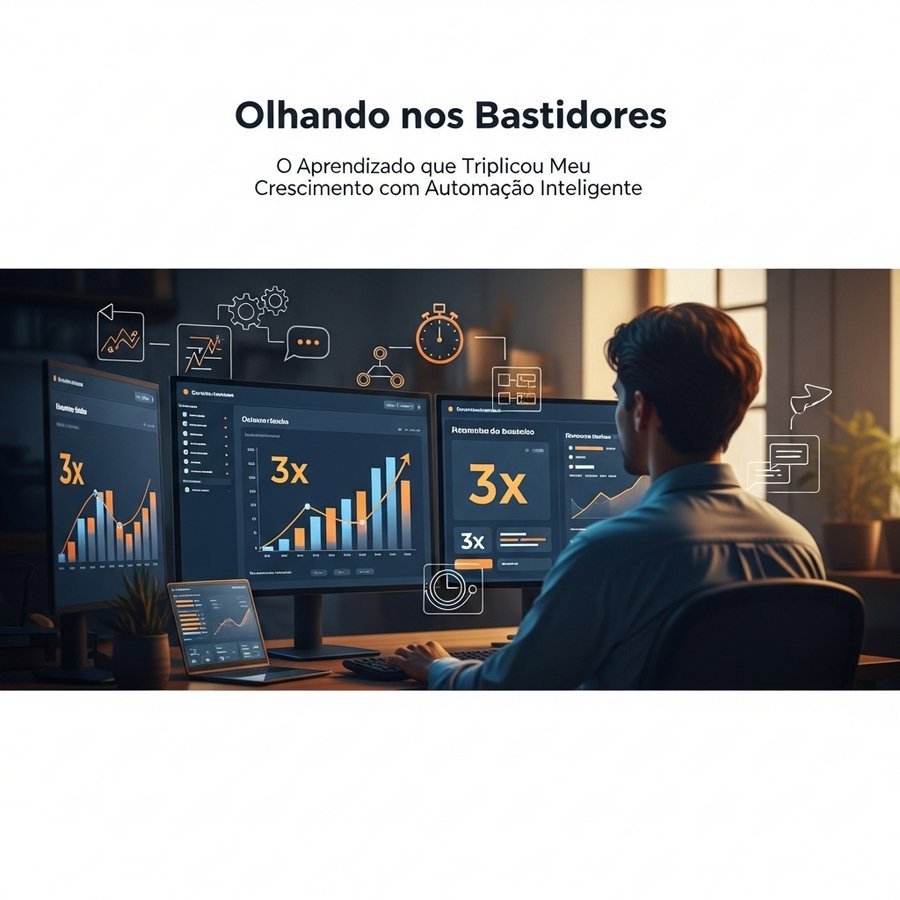 Leia mais sobre o artigo Olhando nos Bastidores: O Aprendizado que Triplicou Meu Crescimento com Automação Inteligente